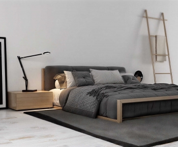 Modern Double Bed-ID:684418926