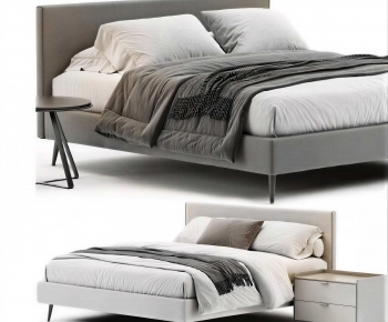 Modern Double Bed-ID:634360374