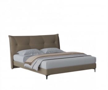 Modern Double Bed-ID:299681906