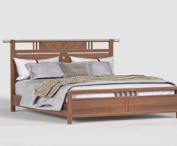 New Chinese Style Double Bed-ID:271692045