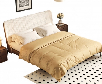 Modern Double Bed-ID:587316994