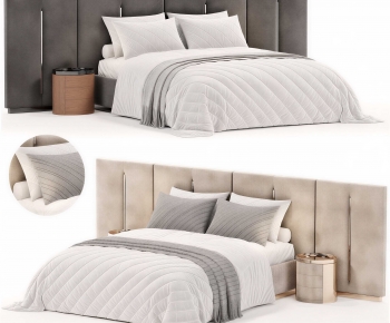 Modern Double Bed-ID:214751967