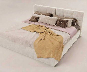 Modern Double Bed-ID:290720595