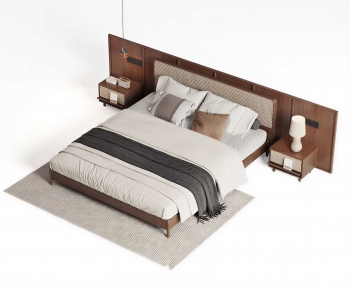 Modern Double Bed-ID:866745951