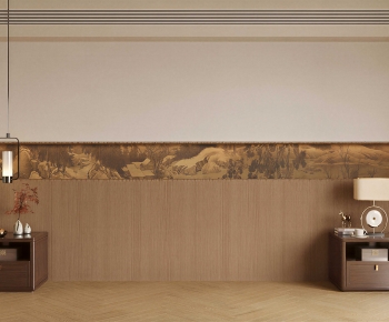 New Chinese Style TV Wall-ID:355886946