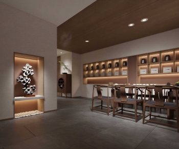 New Chinese Style Teahouse Tea House-ID:656507971