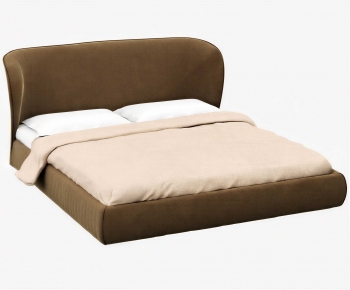 Modern Double Bed-ID:379276048