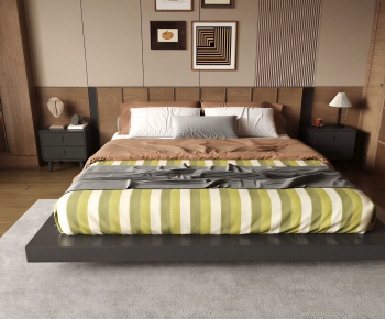 Modern Double Bed-ID:601164103