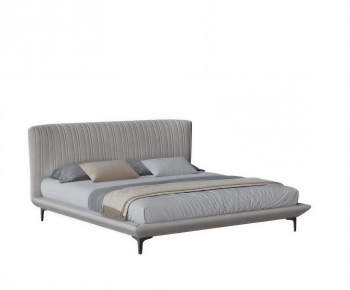 Modern Double Bed-ID:892854938