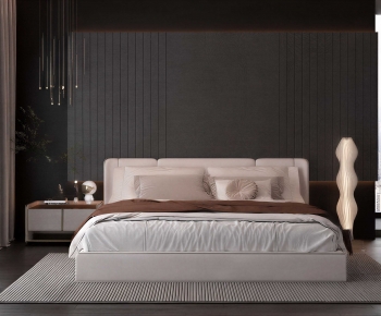 Modern Double Bed-ID:597740893