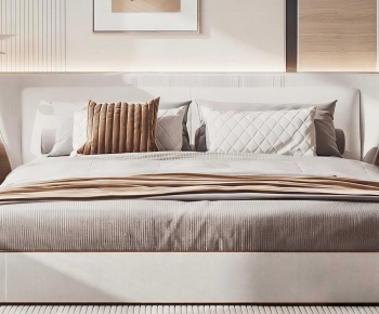 Modern Double Bed-ID:102075101