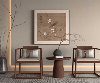 New Chinese Style Lounge Chair-ID:129365928