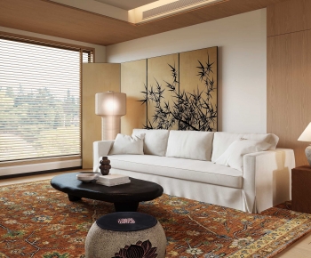多场景-新中式客厅+餐厅-3065590
