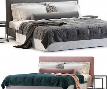 Modern Double Bed-ID:854358911