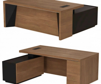 Modern Office Desk And Chair-ID:828401094