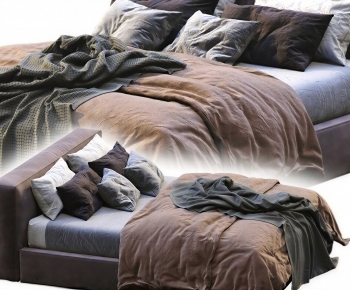 Modern Double Bed-ID:515243053