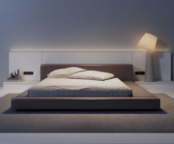 Modern Double Bed-ID:584064965