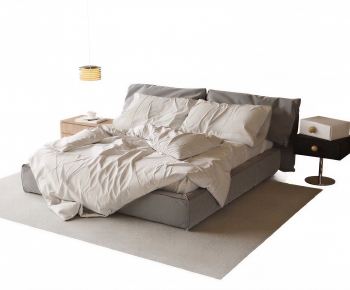 Modern Double Bed-ID:356760033