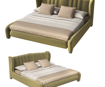Modern Double Bed-ID:606482985