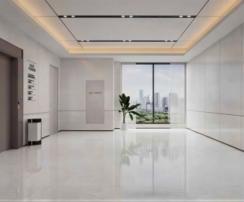 Modern Office Elevator Hall-ID:716990959