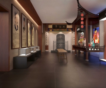 New Chinese Style Exhibition Hall-ID:767335895