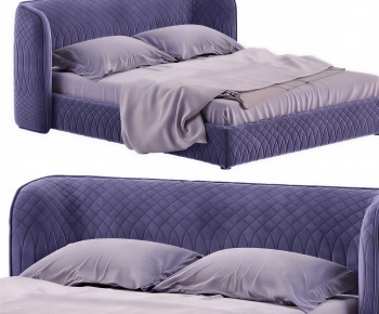 Modern Double Bed-ID:401654964