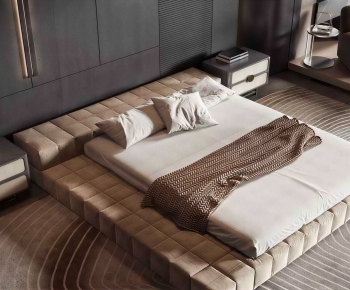 Modern Double Bed-ID:571294074