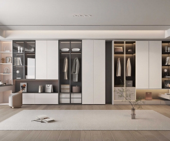 Modern Clothes Storage Area-ID:473990415