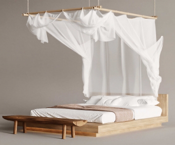 Nordic Style Double Bed-ID:182859906