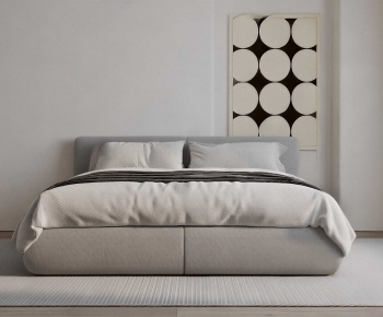 Modern Double Bed-ID:917809964