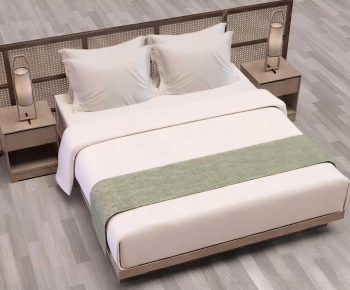 Modern Double Bed-ID:907330043