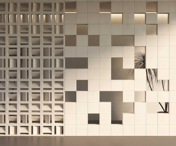 Modern Cement Brick Screen Partition-ID:740679984