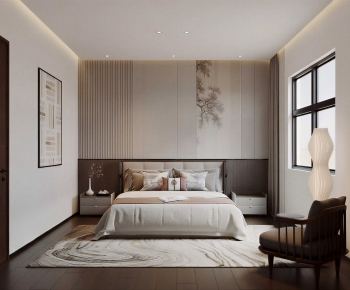 New Chinese Style Bedroom-ID:373617891
