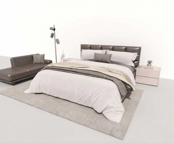 Modern Double Bed-ID:165961985