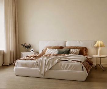 Modern Double Bed-ID:100630047