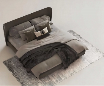 Modern Double Bed-ID:977399399