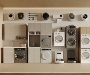 Modern Laundry Cabinet-ID:711791993