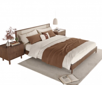 New Chinese Style Double Bed-ID:570477015