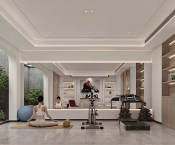 Modern Home Fitness Room-ID:581023931