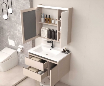 Modern Bathroom Cabinet-ID:107533937