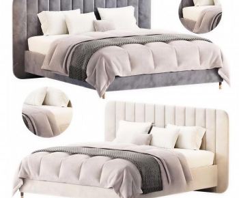 Modern Double Bed-ID:420486933