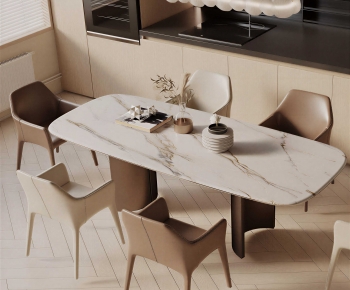 Modern Dining Table And Chairs-ID:490447046