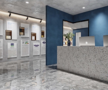 Modern Office Reception Desk-ID:251508956