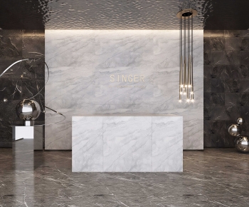 Modern Reception Desk-ID:381536962