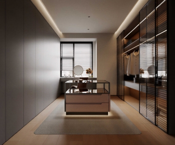 Modern Clothes Storage Area-ID:555685046