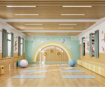 Wabi-sabi Style Dance Classroom-ID:111783036