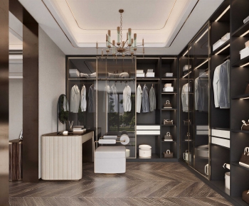 Modern Clothes Storage Area-ID:105969914