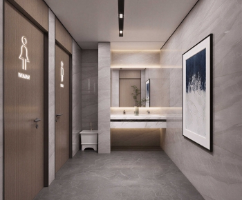 Modern Public Toilet-ID:214865925