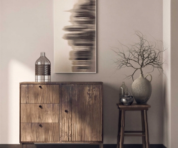 Wabi-sabi Style Side Cabinet-ID:441199062