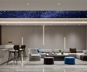 Modern A Living Room-ID:718029029